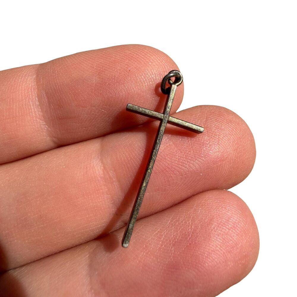 Vintage Berkhardt Sterling Silver Cross Pendant 925 Cross
